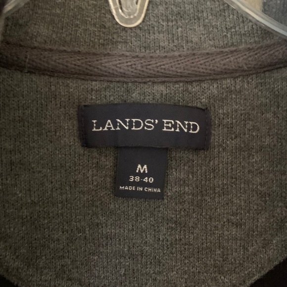Lands End 1/4 zip sweater sz M - Picture 2 of 3